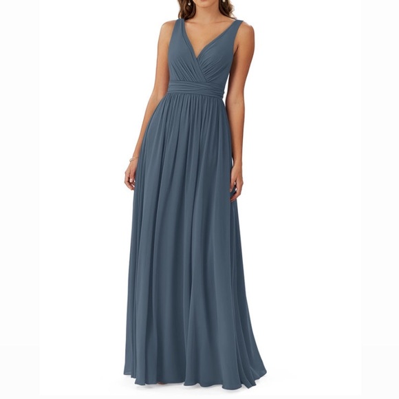 AZAZIE Kora Bridesmaid Dress in Neptune - Picture 1 of 5